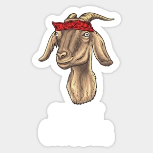 Shit just Goat Serious Sticker